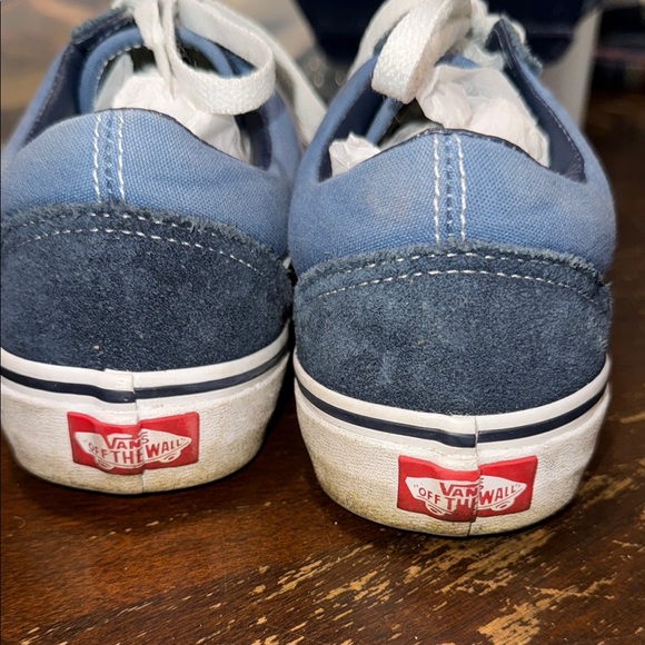 Vans Men's/ Women’s Navy and White Sneakers sz mens 7 women’s 8.5 - Picture 5 of 10